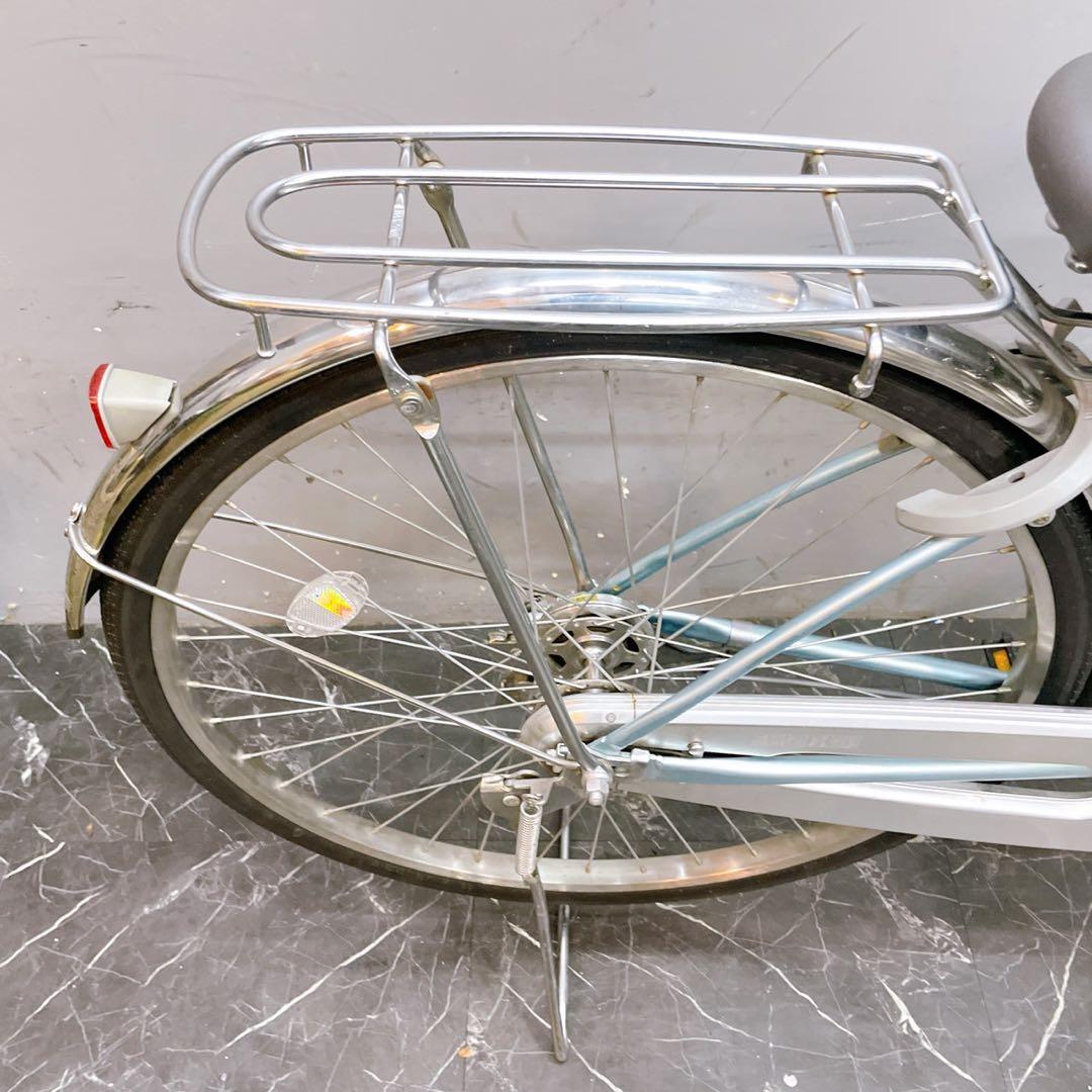 【945】《関西 引き取り》一般車 ママチャリ ブリヂストン 水色 シングル