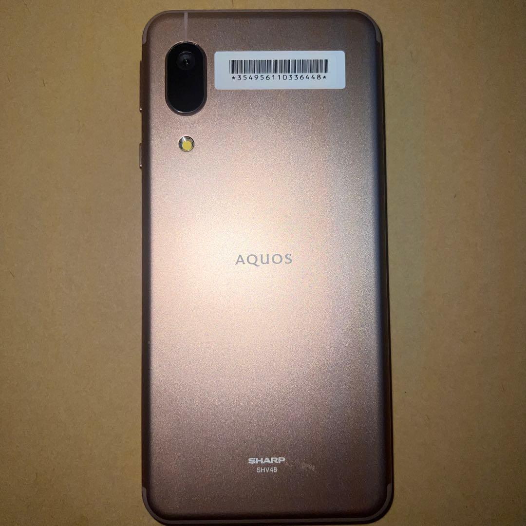 中古品】au AQUOS sence3 basic SHV48 ピンク - メルカリ