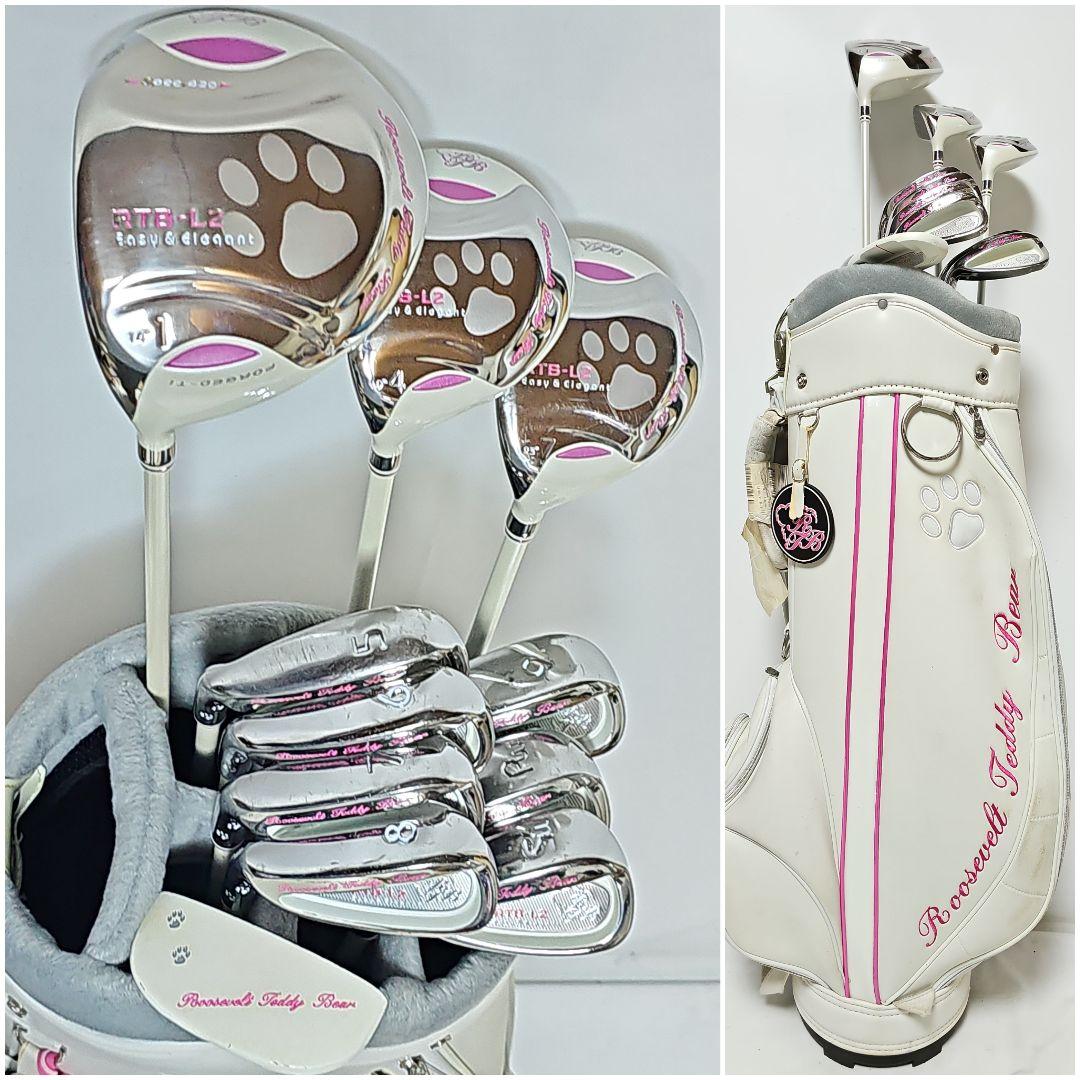 レフティ】レディース 左利き ルーズベルトテディベア ゴルフクラブ