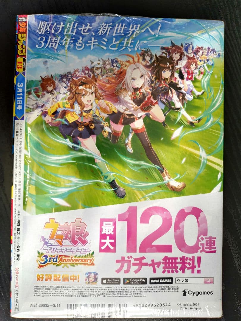 新品未読シュリンク【週刊少年ジャンプ2024年13号】ワンピース ニカ e