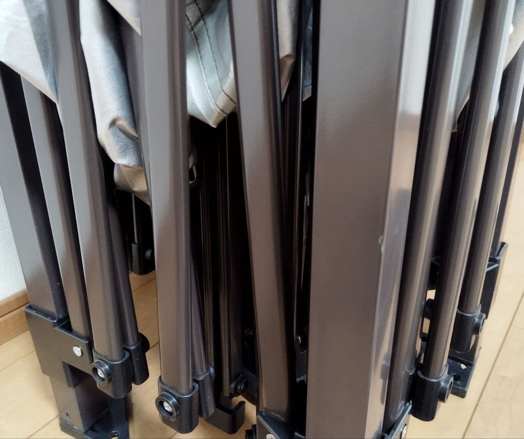 《サイドシート1枚付》3mセンターロック強化版スチール ワンタッチタープテント