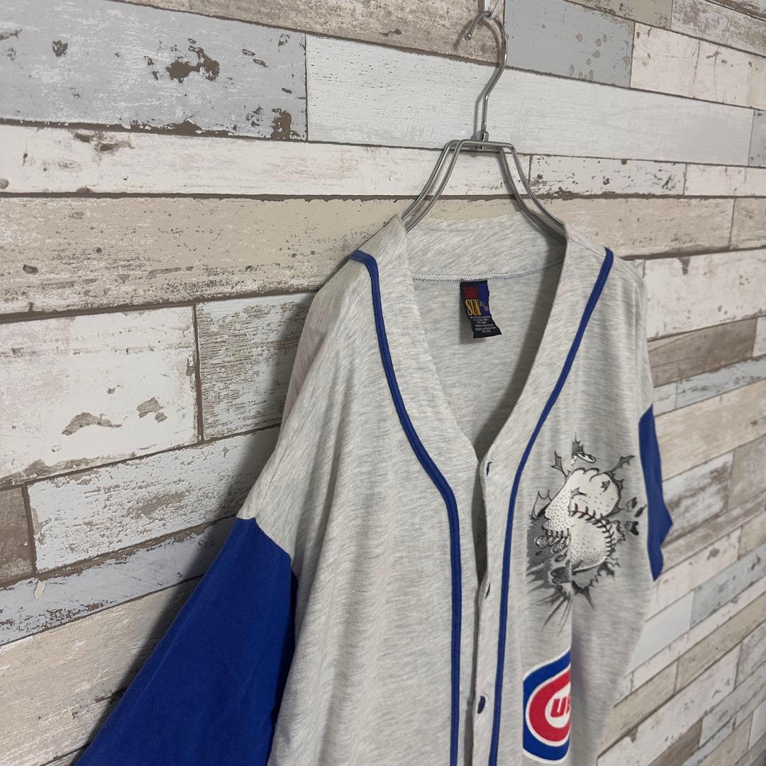 激レア】シカゴ カブス ベースボールシャツ 90s古着 ルーニー