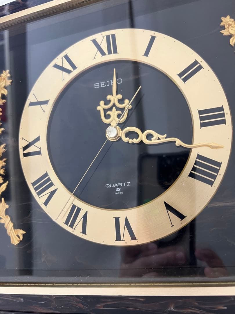 24時間のみ割引中！鸛《極希少》動作確認済 昭和レトロ SEIKO 大理石置時計