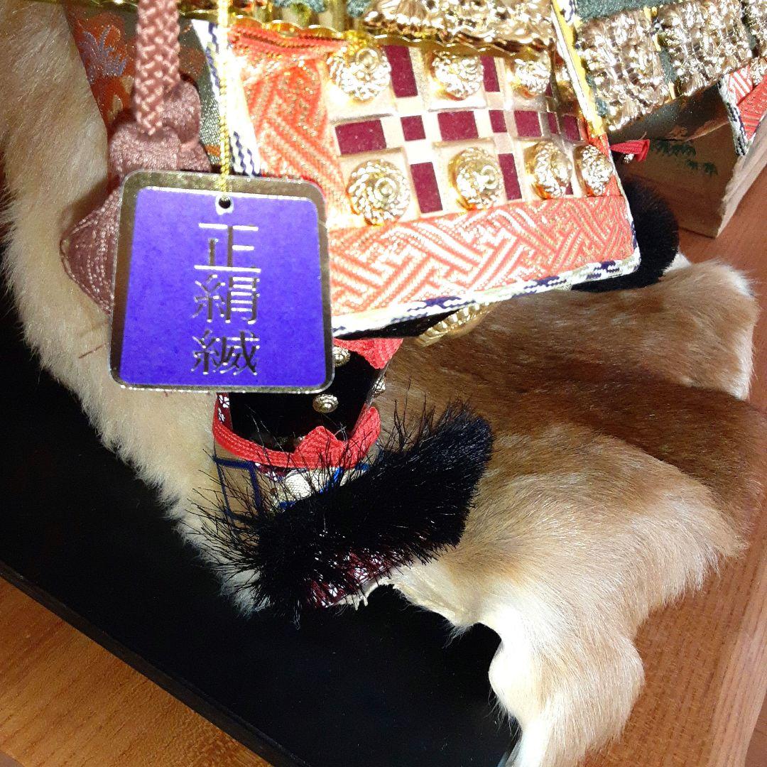 紫峰作 鎧着武者人形 子供大将飾 五月人形 12号 彫金仕上 箱付 - メルカリ