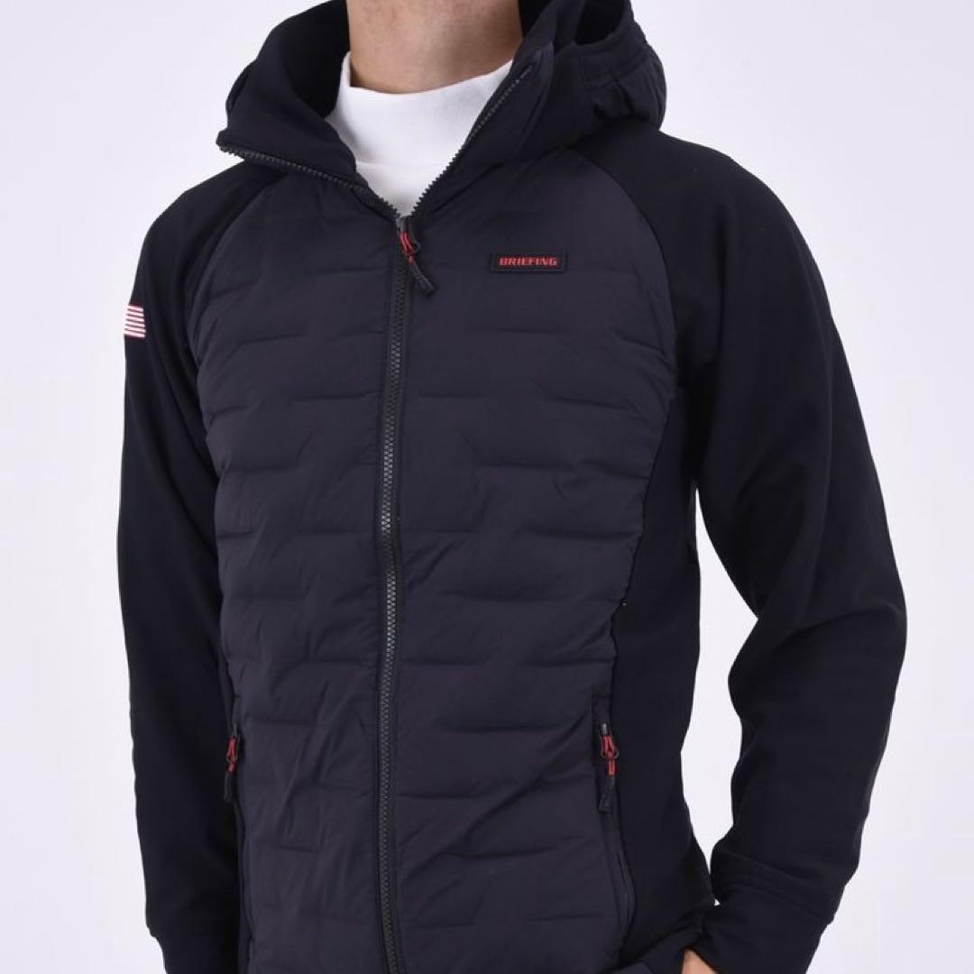 ブリーフィング 2023AW ハイブリッド ダウン パーカー ジャケット 黒 L