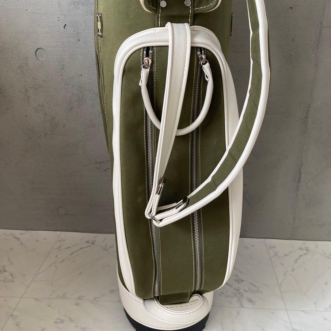 定価97900円⛳️極美品 木の庄帆布 クロスハンドルキャディバッグ