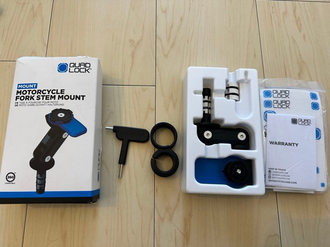 Quad Lockマウント Evotech Performance Quad Lock Sat Nav Mount 24-25 Kawasaki ZX-6R