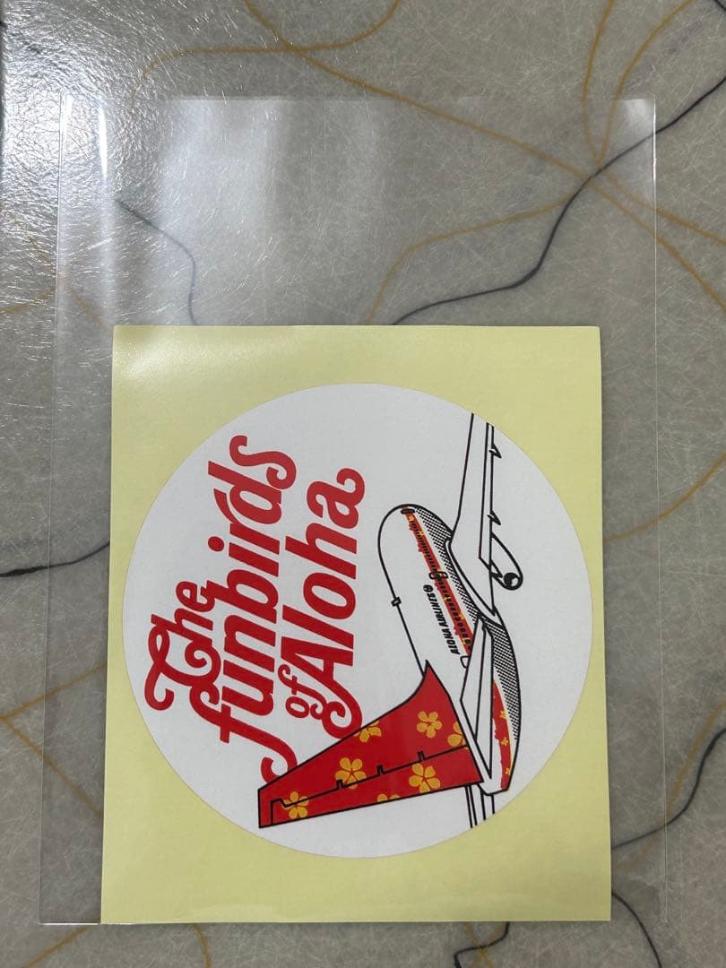 入手困難・正規品】アロハ航空 1990s 直径 12㎝ オリジナル ステッカー