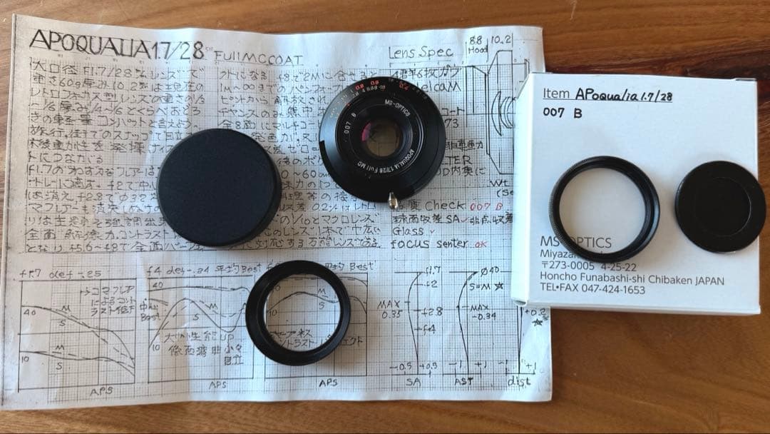 宮崎光学 MS-OPTICS APOQUALIA 1.7/28 Mマウント - メルカリ