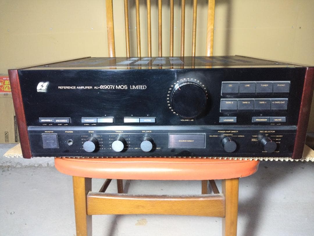 サンスイ　プリメインアンプ　AU-a907i　MOS LIMITED サンスイ プリメインアンプ AU-α907i mos limited 通称モスリミ 今でも