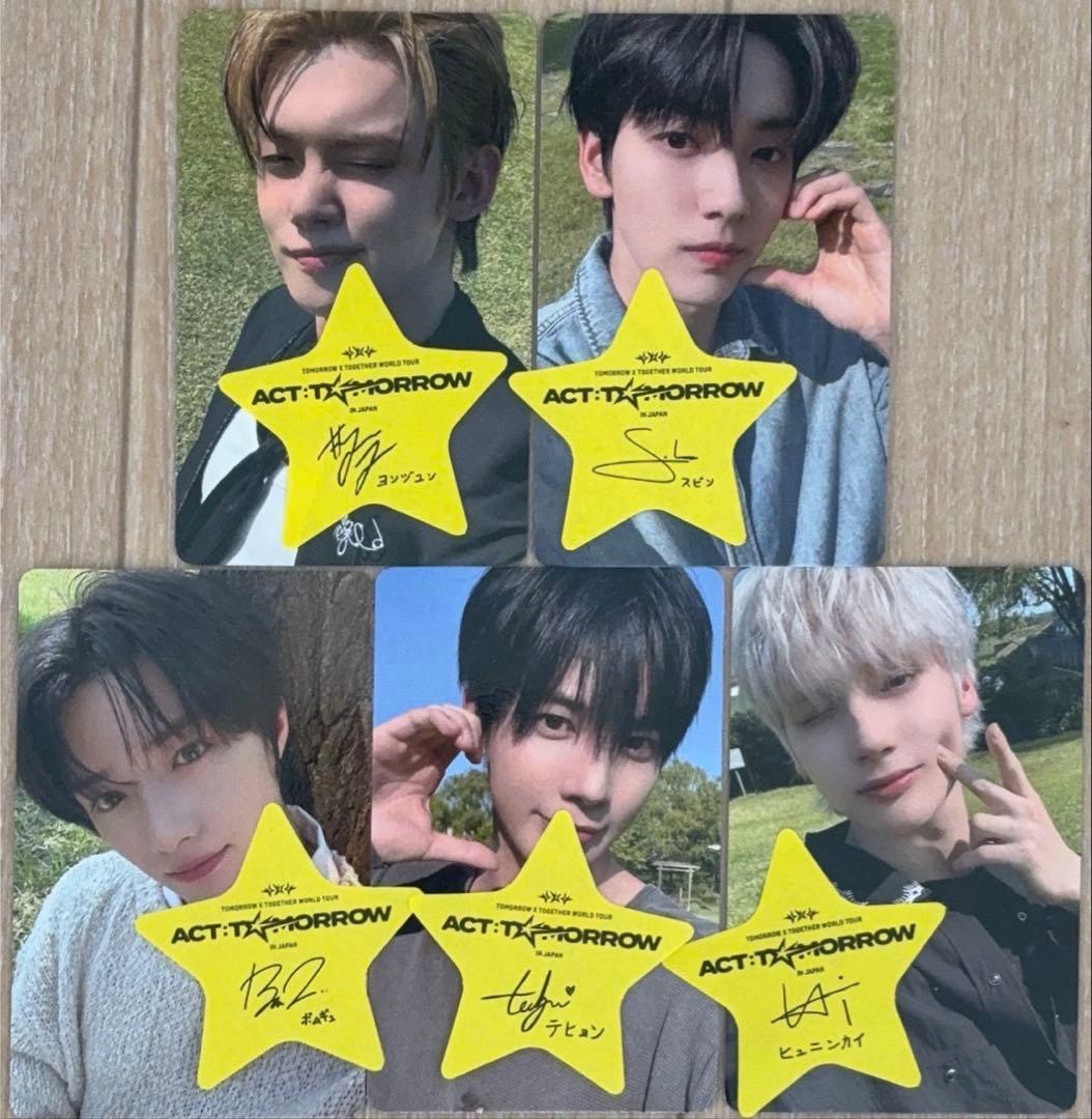 TXT ACT:TOMORROW MOAゾーン FC限定トレカコンプセット星付き - メルカリ