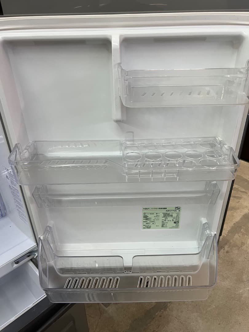 2017年式 272L AQUA 冷蔵庫 AQR-271F(S) - メルカリ
