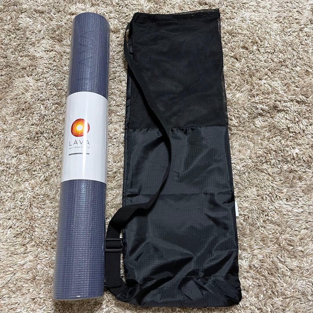 LAVA ヨガマット 収納バッグ付き ミッドナイトブルー LAVA ヨガマット ミッドナイトブルー 収納ケース付 - メルカリ