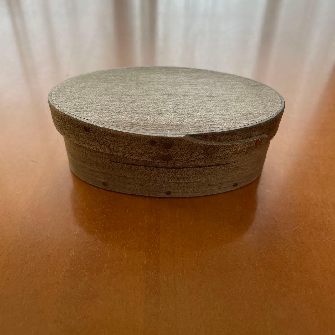 未使用】シェーカーボックス井藤昌志 IFUJIのOVAL BOX草木染めグレー