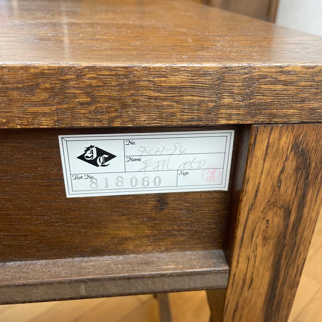 美品】葉山ガーデン 葉山家具 クラシック ナラ材 一枚板 学習机 デスク