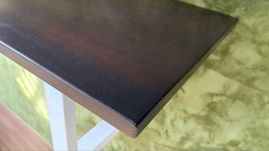 KANADEMONO ローテーブル 120cm ブラックブラウン × ホワイト脚 - メルカリ