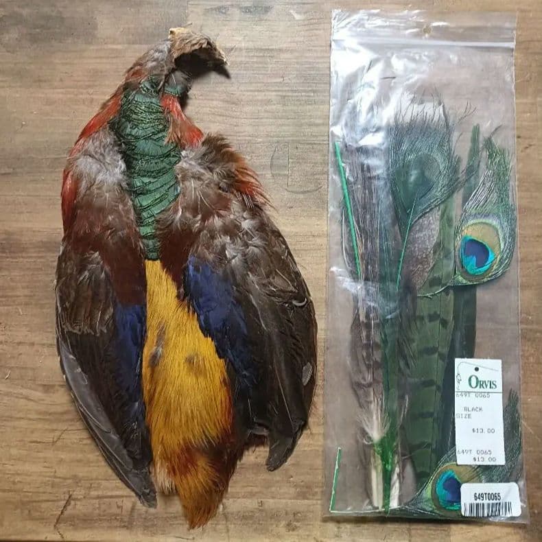 ​【希少】ゴールデンフェザント コンプリート ＆ ORVIS ピーコック セット MENS】Color Block Two-piece カラーブロックツーピース / スキー