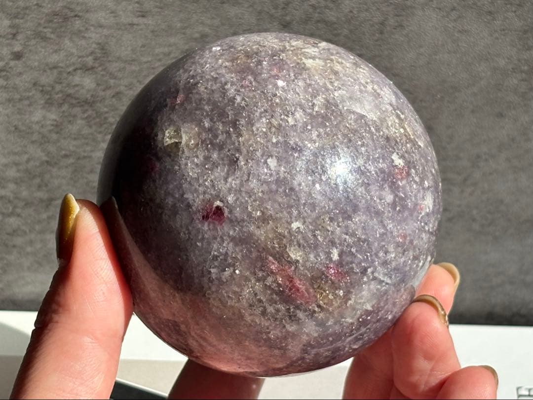 《キラキラ大玉＊ユニコーン・ストーン＊スフィア・台座付き》