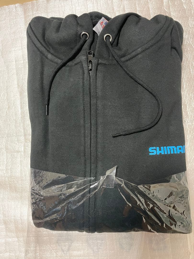 【新品未使用】 シマノ ジップアップフードスウェットパーカー ジップパーカー ストレッチ ダンボールニット オーバーシルエット