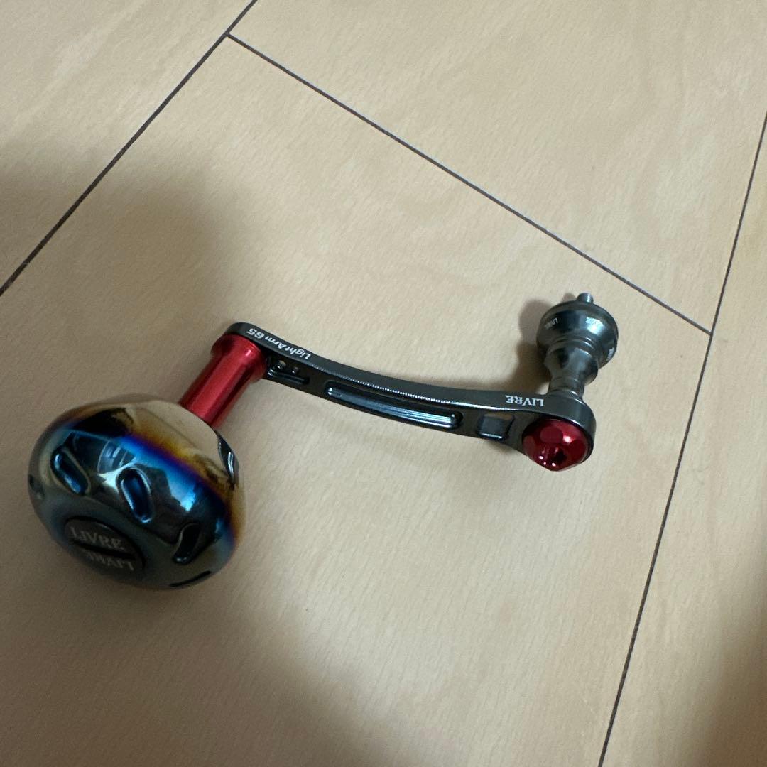 リブレハンドルレッド LIVRE（リブレ） UNION 52-58×fino 限定エギングハンドル KANJIレッド