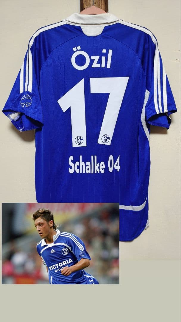 Schalke 04 2006-2007 Özil #17  Shirt 2006-07 Schalke Home Shirt Ozil #17 - 10/10 - (XL)