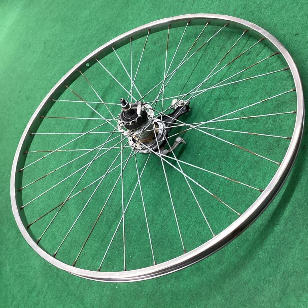 ステンレスリム　後輪 27x1-3/8 内装3段　27インチ ローラーブレーキ