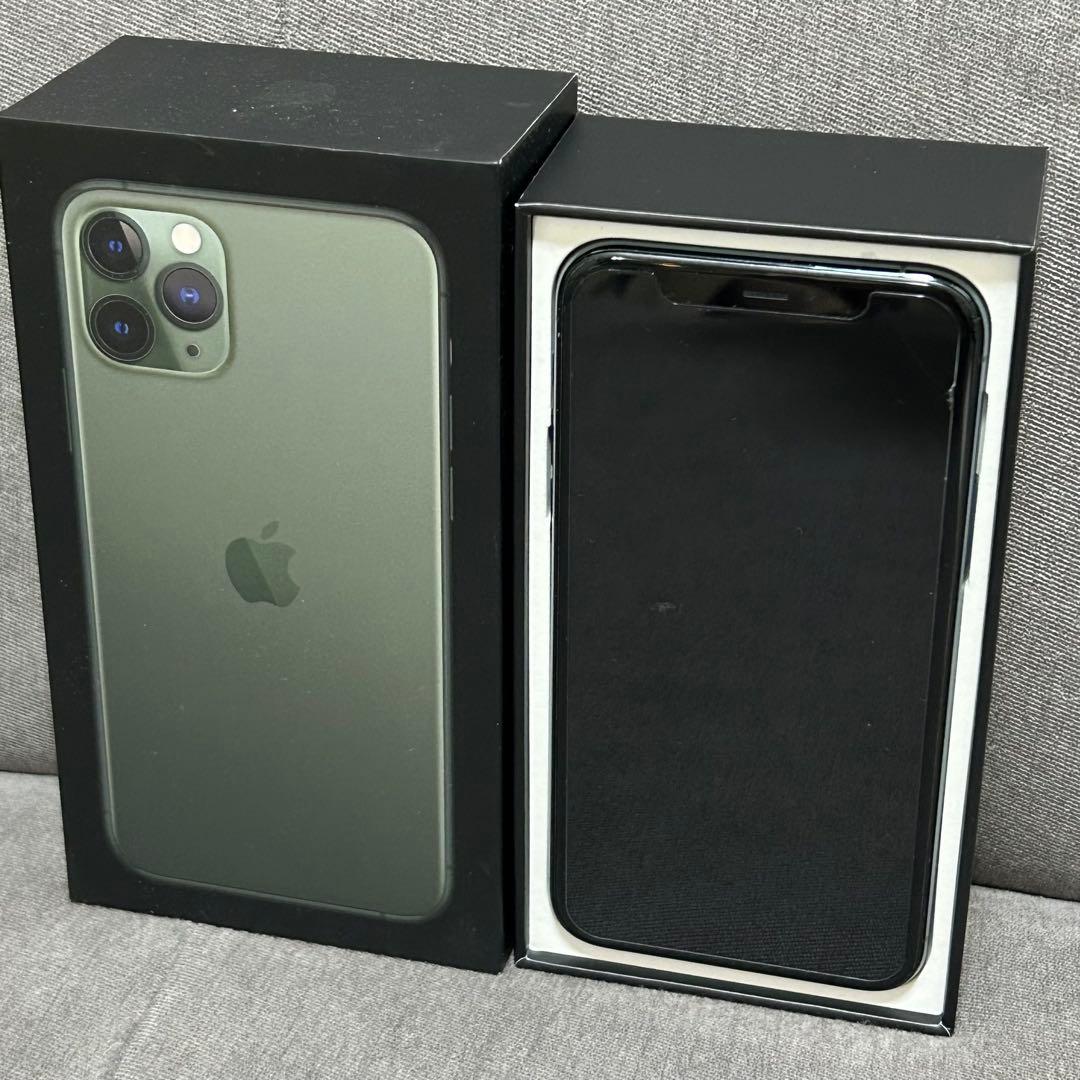【箱付き美品】Apple iPhone 11 Pro ミッドナイトグリーン 本体 Amazon.com: Apple iPhone 11 Pro, US Version, 256GB, Midnight Green
