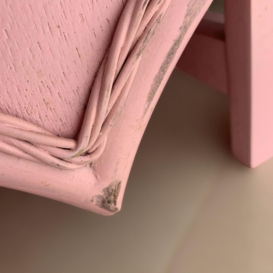 ラタンハートチェスト ピンク - メルカリ