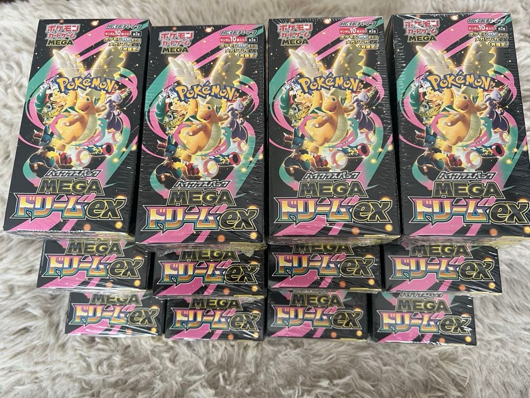 シュリンク付きポケモンカードゲームMEGAドリームex 12BOX - メルカリ
