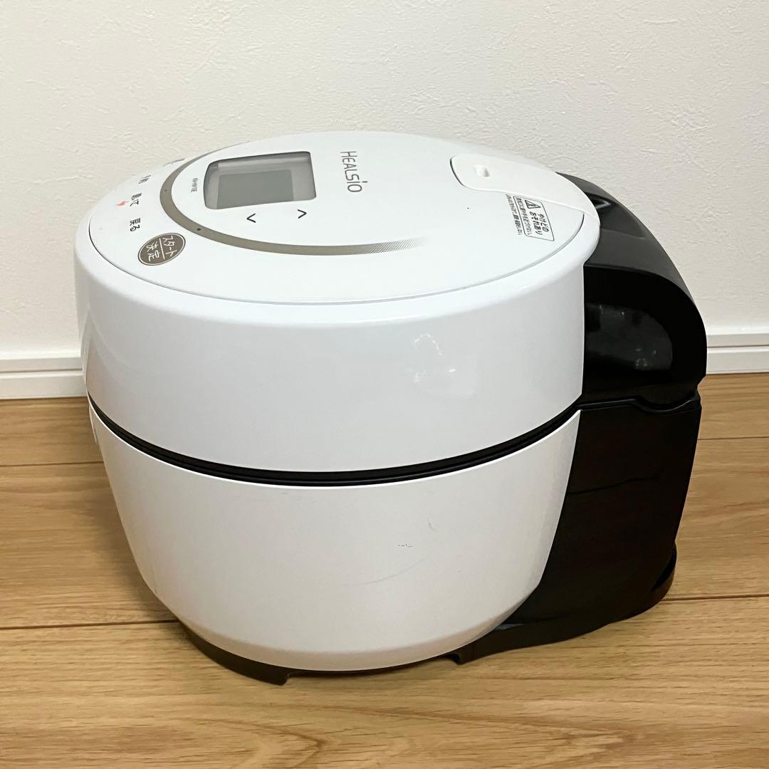 水なし自動調理鍋 HEALSIOホットクック 白KN-HW10E-W - メルカリ