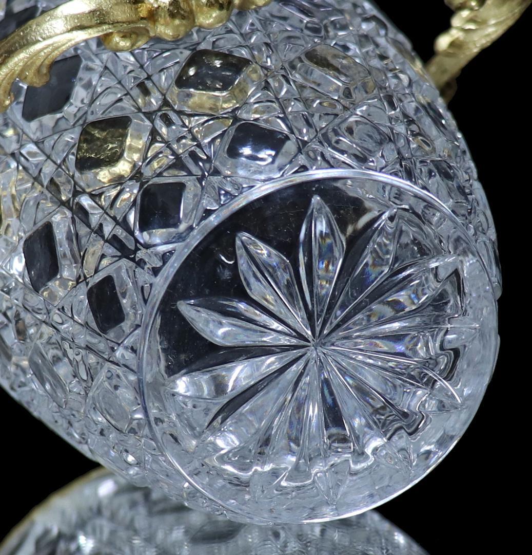 オールド・バカラ 珍品 上級作品 ブロンズ装飾 ゴールド アイスペール