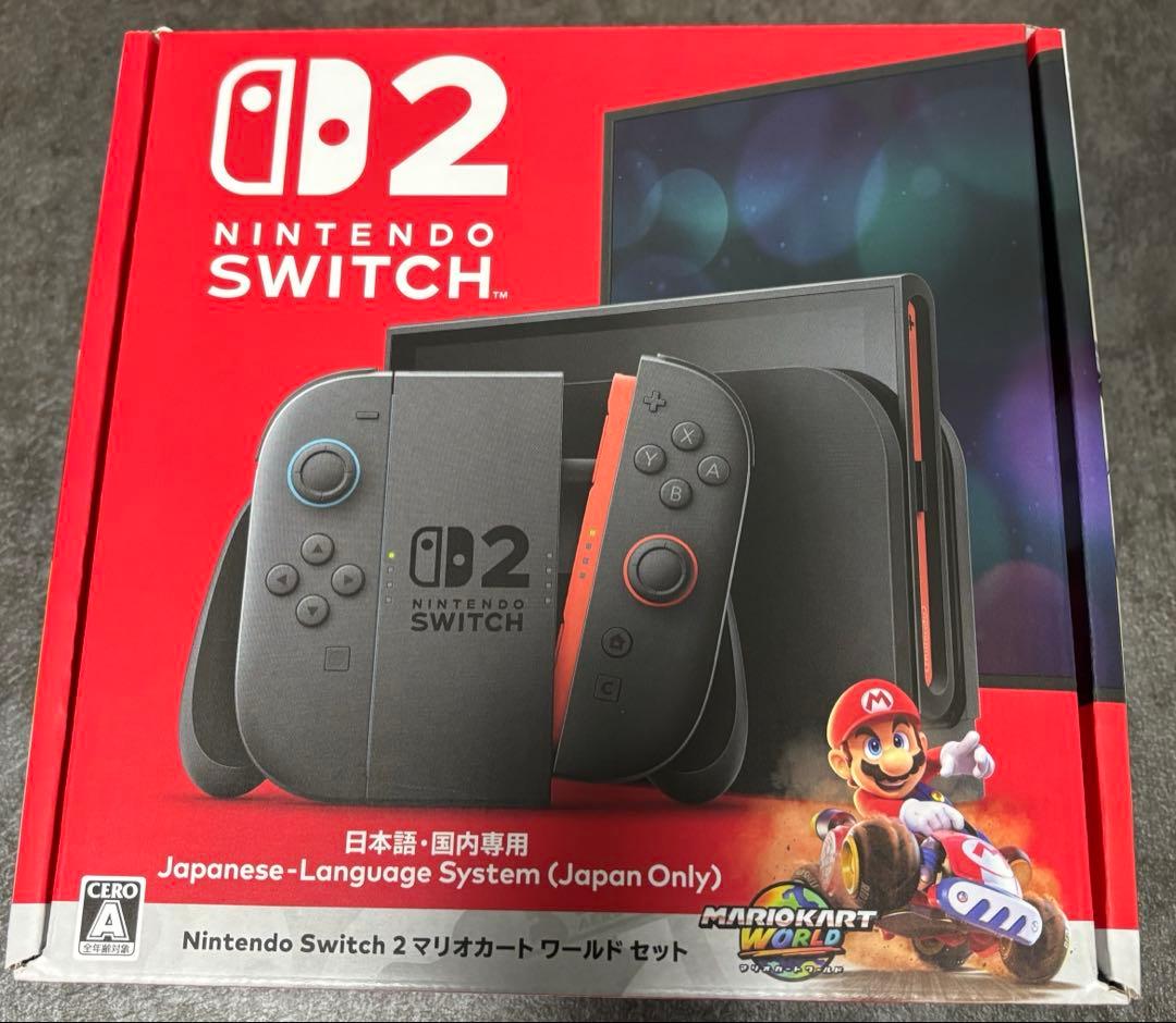 Nintendo Switch 2 日本語専用 マリオカートセット　新品未使用 任天堂 Nintendo Switch 2 （日本語国内専用） マリオカート ワールド