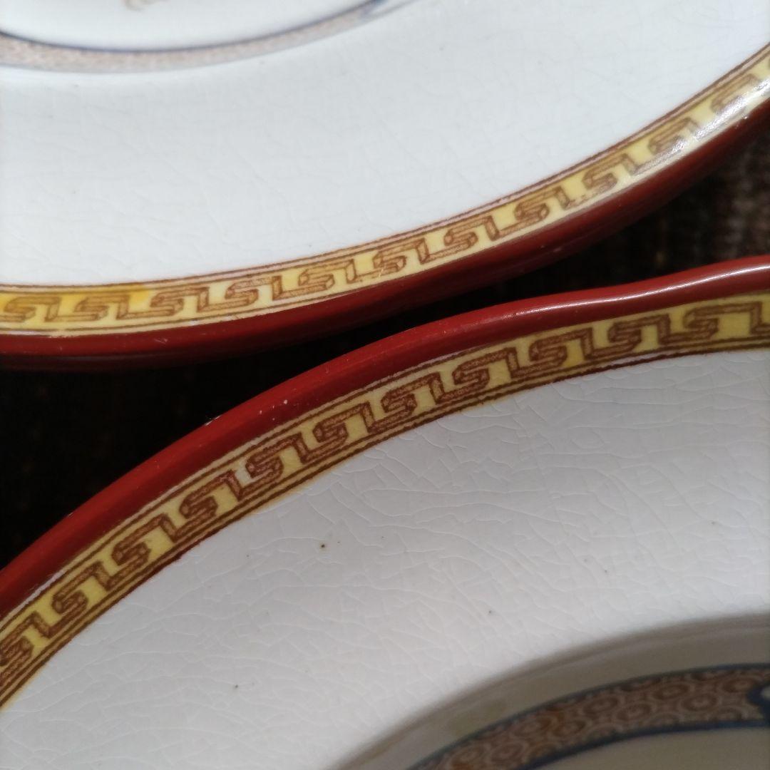 美品】1900年代初期 スポード コープランド アジアンフラワー スープ皿