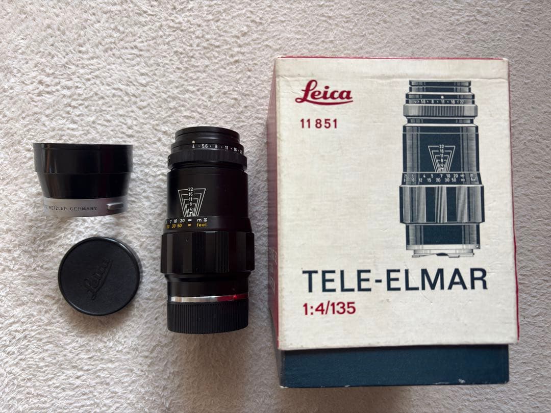 美品 元箱フード付き Leica TELE ELMAR 135mm f4 Tele-Elmar-M 135mm f4 (M) – FLASHBACK CAMERA