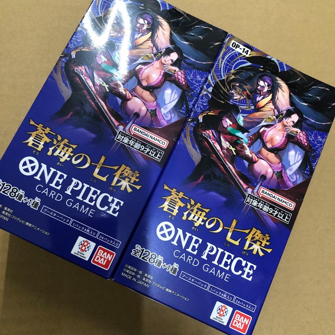 ワンピースカード 蒼海の七傑 BOX OP-14 テープ付き - メルカリ