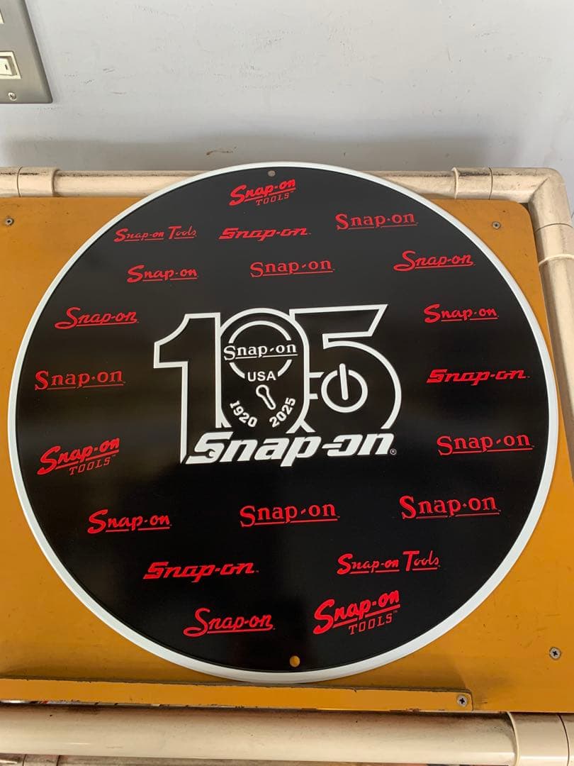 Snap-on 105周年記念 サイン インテリアボード snap-on K.yamagata🔧 | スナップオン105周年サインボード #snapon