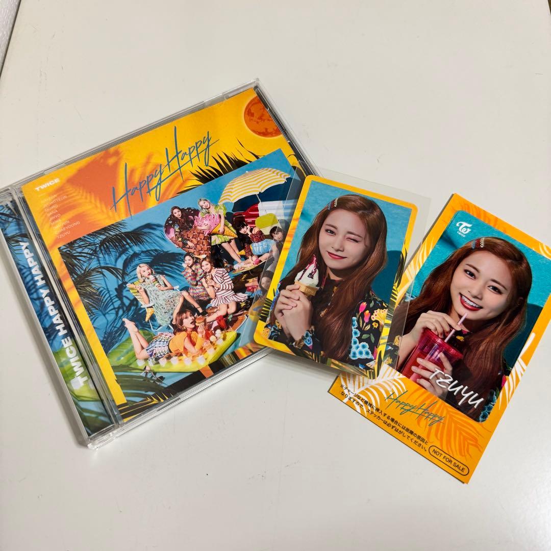 TWICE Happy Happy ツウィ ハイタッチ会カード付き - メルカリ