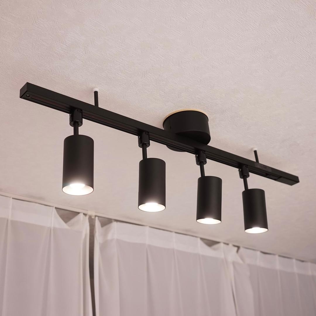 無印良品 システムライト スポットライト 4連 黒 リビング - メルカリ