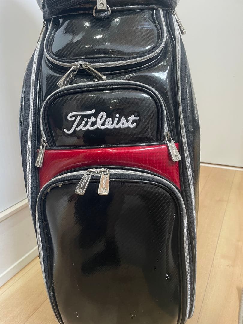Titleist CB410キャディバッグ 黒 赤 - メルカリ