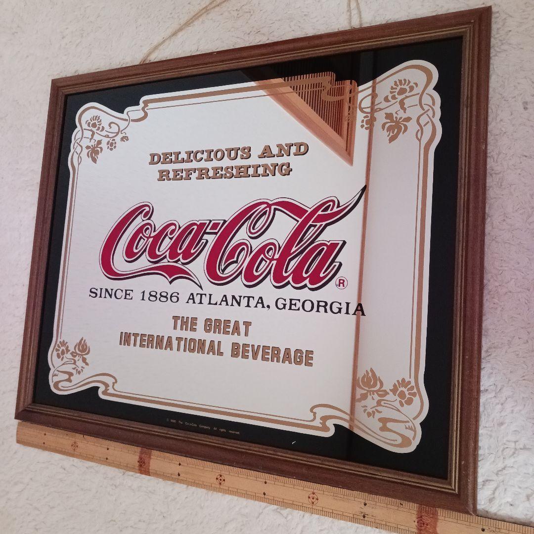 特大54.5×44.5 コカコーラ　パブミラー　　ヴィンテージCoca-Cola Coca-Cola ヴィンテージ パブミラー -通販-ローズボールアンティークス