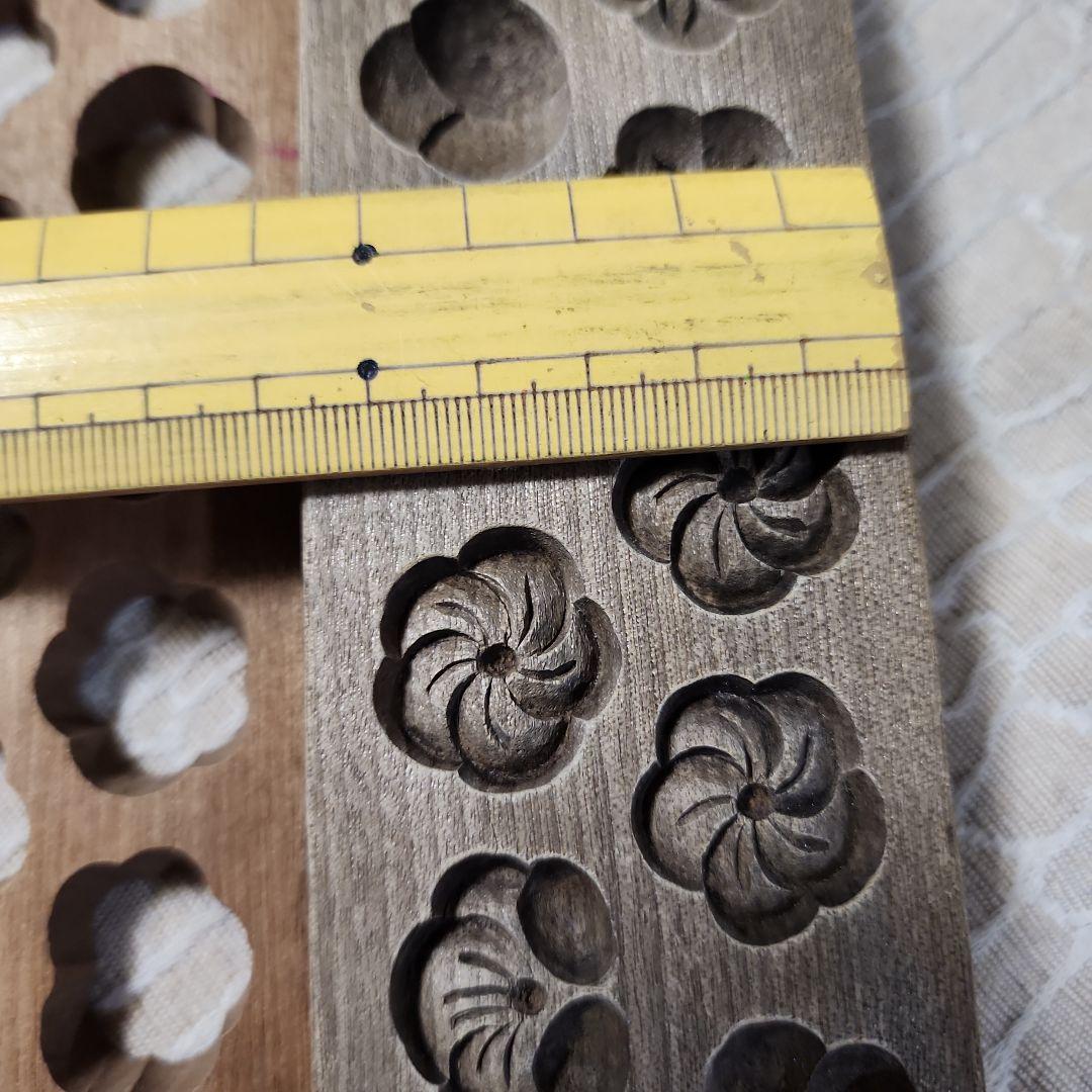 梅花5柄 菓子木型 古い 木型 菓子型 和菓子 木製 古道具 古物 - メルカリ