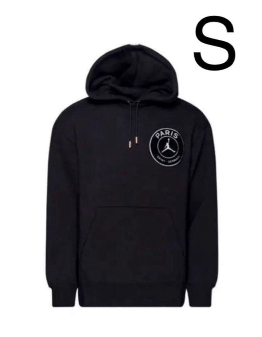 新品 S JORDAN×PSG スウェット パーカー ナイキ ジョーダン PSG パリ・サンジェルマン ジョーダン 1st パーカー 黒 S 入手困難