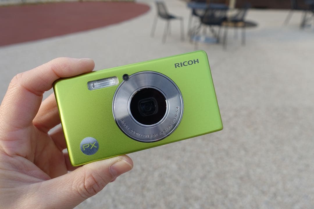 ✴︎オールドコンデジ✴︎リコーPX Ricoh グリーン - メルカリ