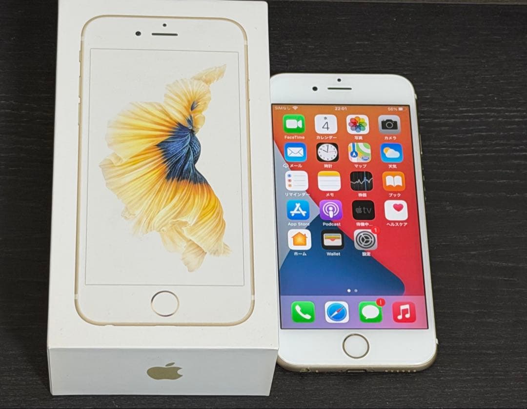 美品】Apple iPhone 6s 64GB ゴールド SIMフリー - メルカリ