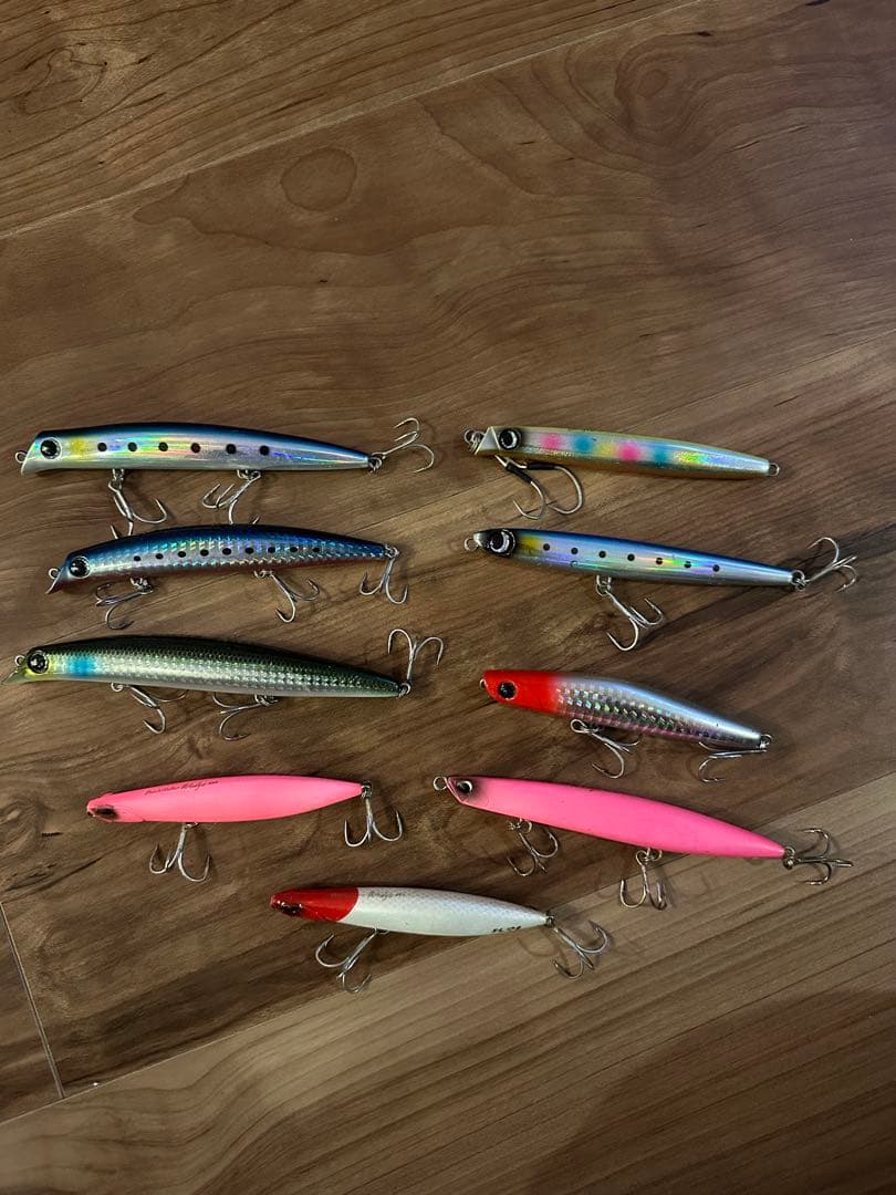 シーバスルアー　9種セット シーバス ルアー セット シンキングミノー スロー 14g 21g ヒラメ 青物