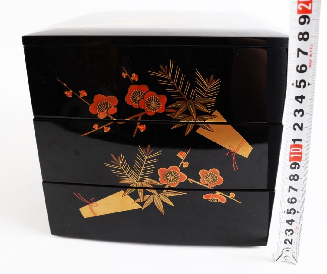 輪島塗 三段重 重箱 松竹梅 蒔絵 共箱 - メルカリ