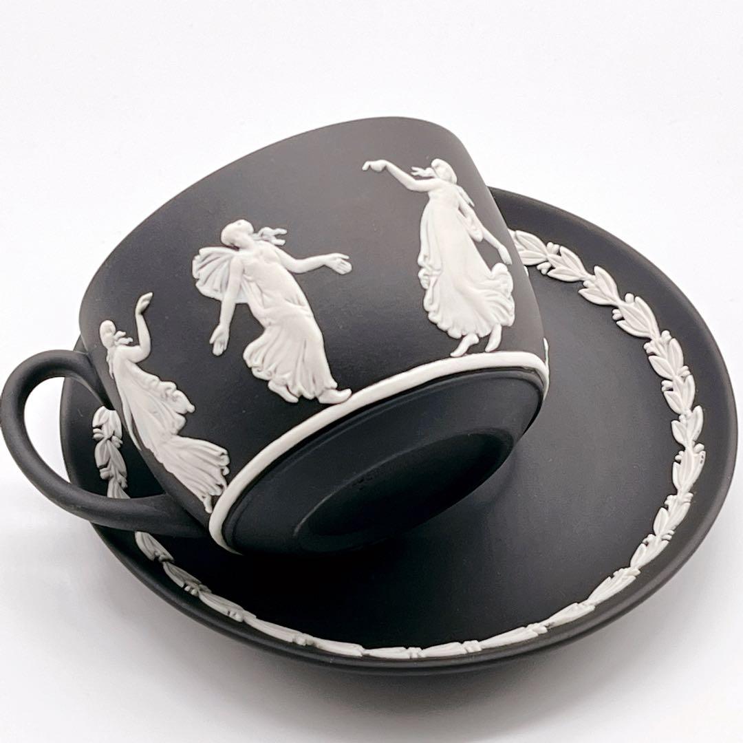 高級レアブラック✨ ウェッジウッド ジャスパー カップ＆ソーサー