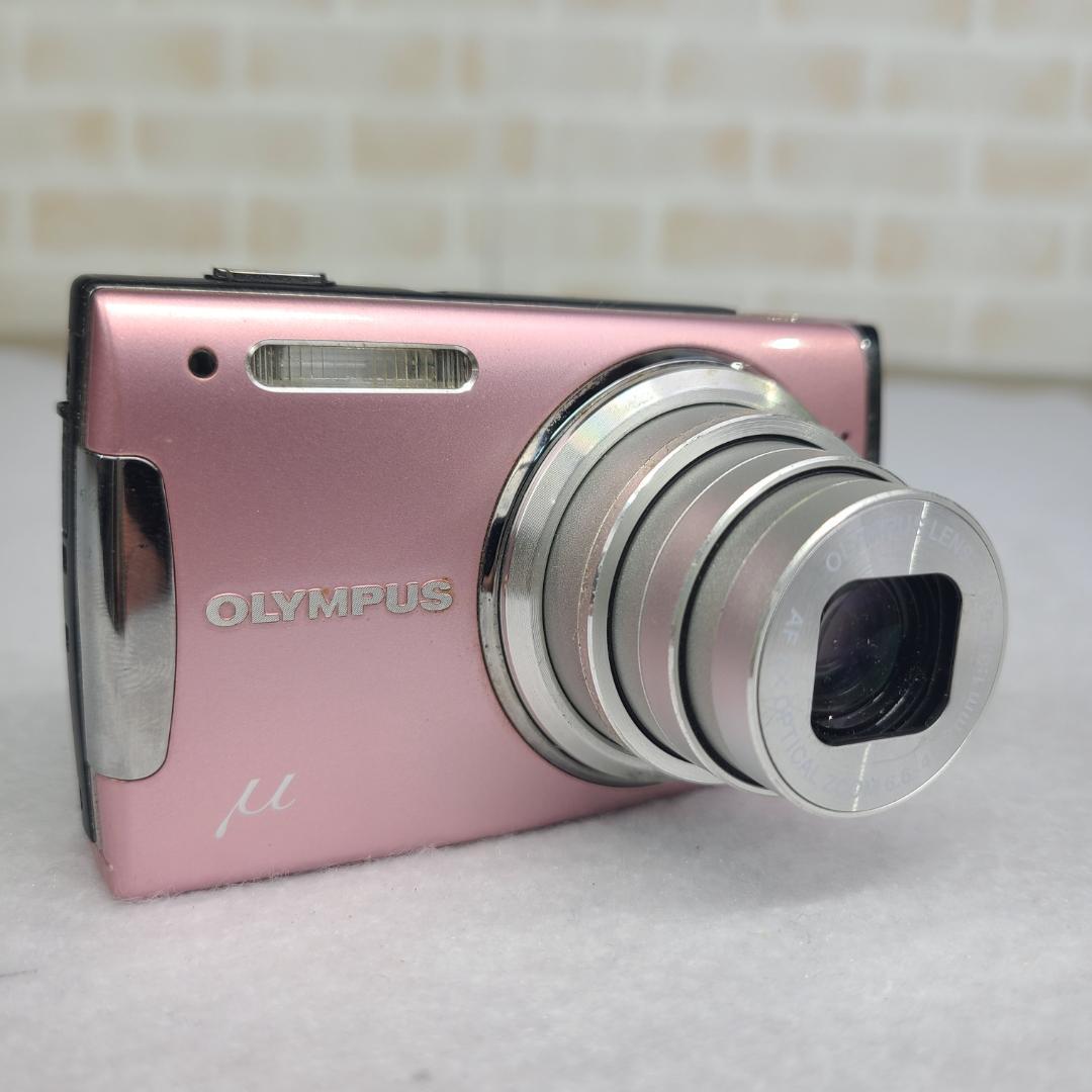 OLYMPUS オリンパス デジカメ u1060ピンク コンデジ - メルカリ