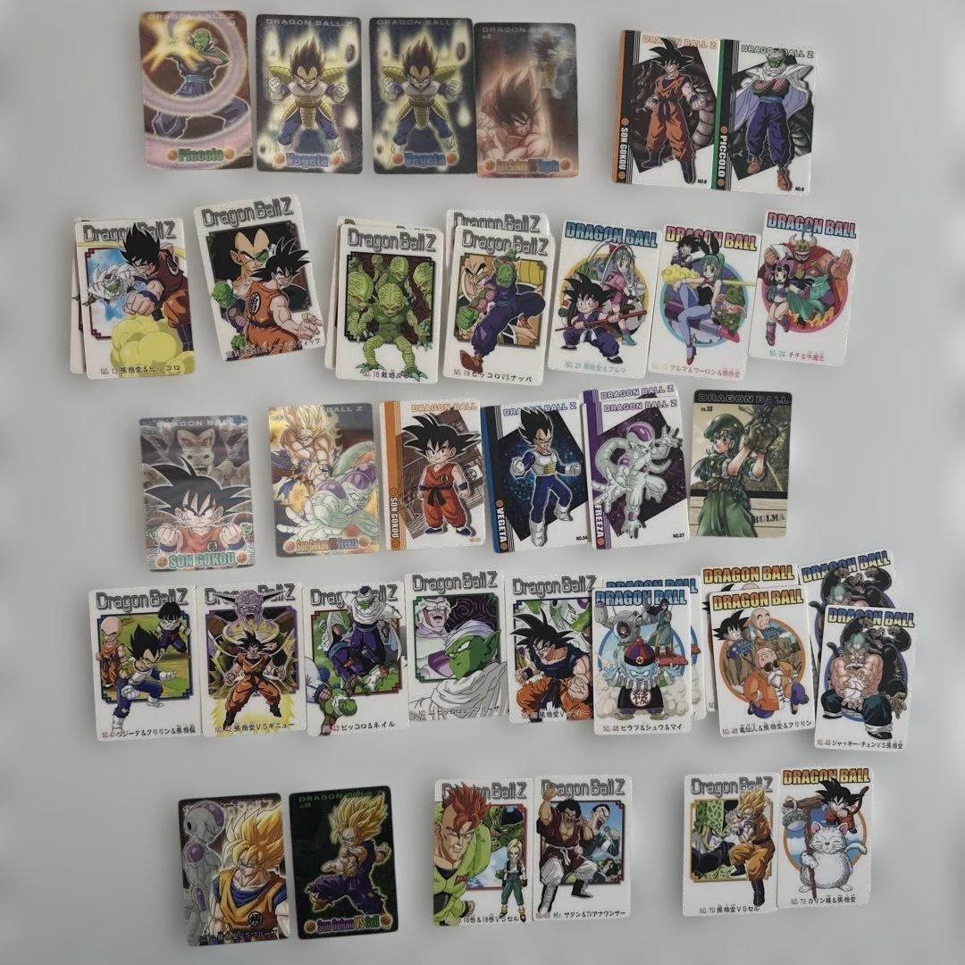 ドラゴンボール　バンダイ　グミカード　レトロ　まとめ ドラゴンボール グミ カード 昔 レトロ まとめ売り 孫悟空 ベジータ
