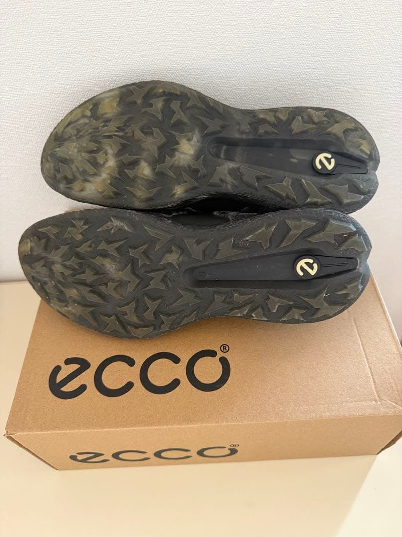 【美品】ECCO ゴルフシューズ 撥水加工！25.5cm